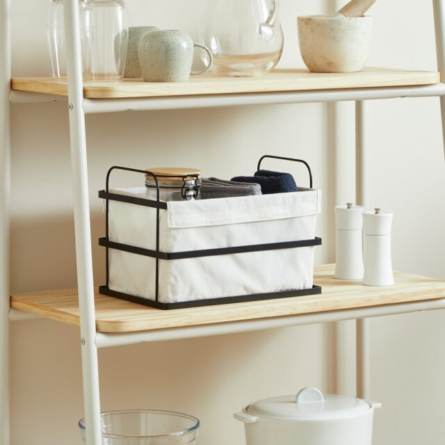 Habitat 14L Industrial Handled Wire Storage Basket - White - image 1