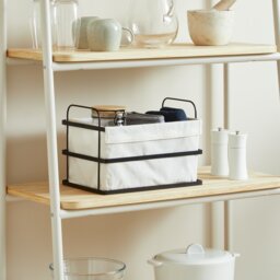 Habitat 14L Industrial Handled Wire Storage Basket - White - thumbnail 1