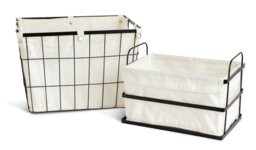 Habitat 14L Industrial Handled Wire Storage Basket - White - thumbnail 2