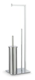 Argos Home 3-in-1 Toilet Roll Holder - Chrome - thumbnail 1