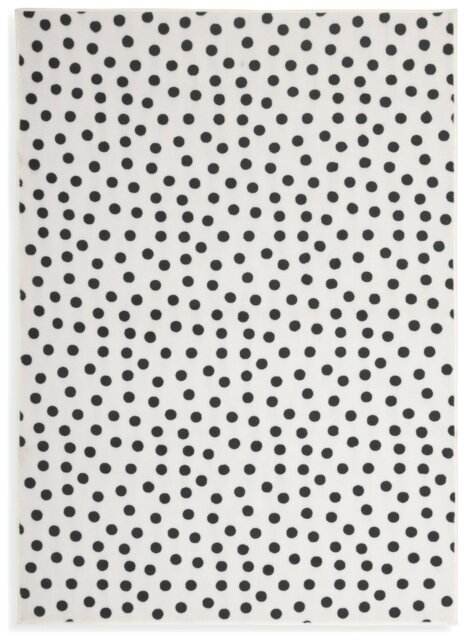 Argos Home Multi Spot Black & White Cut Pile Rug - 160x230cm