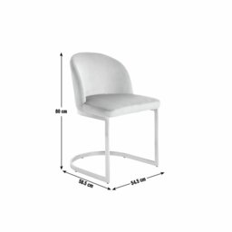 Argos Home Willa Pair of Velvet Dining Chairs - Camel - thumbnail 2