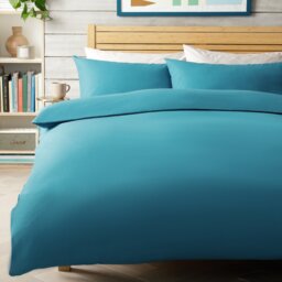 Habitat Cotton Rich 180 TC Petrol Bedding Set - Single - thumbnail 1