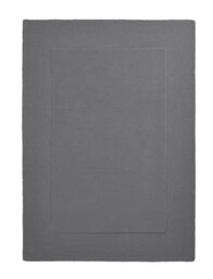 Habitat Simple Border Grey Wool Cut Pile Rug - 160x230cm - thumbnail 2