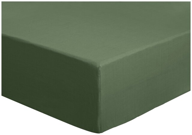 Habitat Plain Khaki Fitted Sheet - Single - image 1