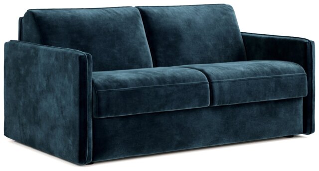 Jay-Be Slim Velvet 3 Seater Sofa Bed - Ink Blue - image 1