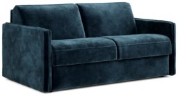 Jay-Be Slim Velvet 3 Seater Sofa Bed - Ink Blue - thumbnail 1