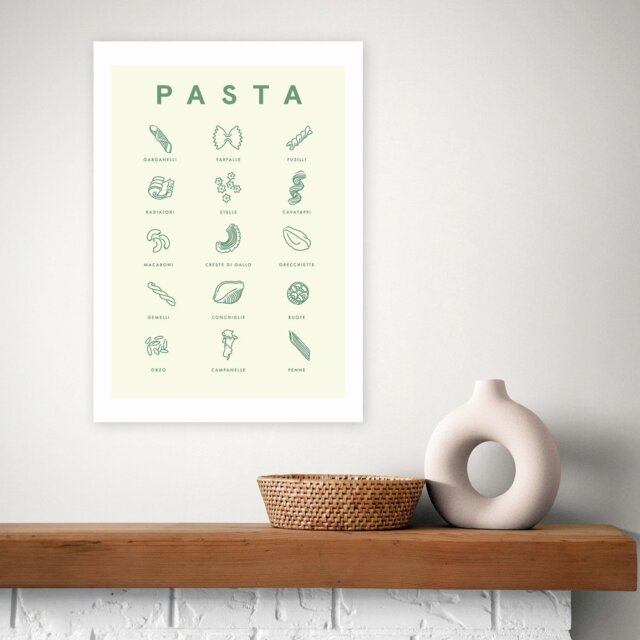East End Prints Pasta Guide Art Print - A3 - image 1