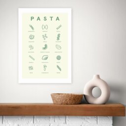 East End Prints Pasta Guide Art Print - A3 - thumbnail 1