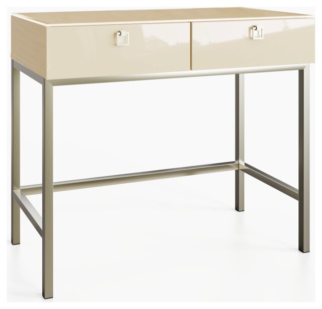Frank Olsen Lyra 2 Drawer Console Table - Antique White - image 1
