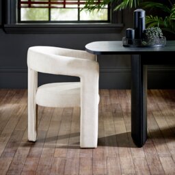 Julian Bowen Elara Fabric Dining Chair - Cream - thumbnail 2