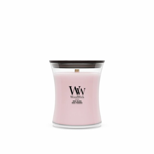 WoodWick Medium Hourglass Jar Candle - Rose Blush - image 1
