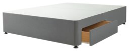Silentnight Kingsize 2 Drawer Divan Bed Base - Grey - thumbnail 2