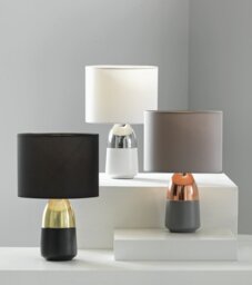 Argos Home Duno Touch Table Lamp - Grey & Copper - thumbnail 2