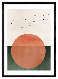 East End Prints Rising Sun Framed Wall Print - A2 - thumbnail 2