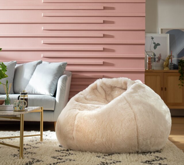 Kaikoo Ayrton Fur Bean Bag Cream by Argos
