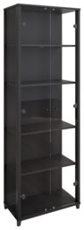 Argos Home Optima 2 Door Display Cabinet - Black - thumbnail 1