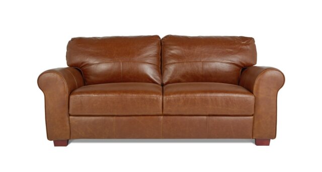 Argos Home Salisbury Leather 3 Seater Sofa - Tan - image 1