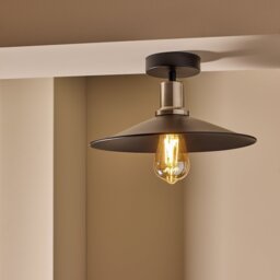 Argos Home Pixie Cone Metal Flush to Ceiling Light - Black
