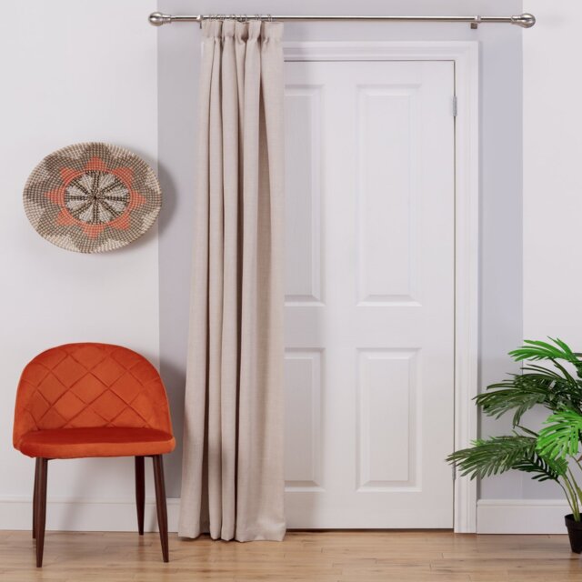 Argos Home Thermal Door Curtain - Cream - 167x213cm - image 1