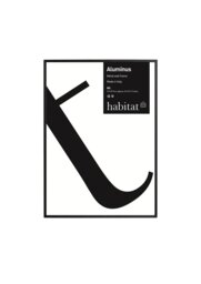 Habitat Aluminus Black Metal Picture Frame - 20x30cm - thumbnail 1
