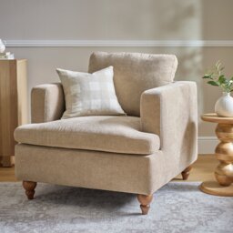 Habitat Matilda Fabric Armchair - Mink - thumbnail 1