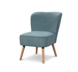 Argos Home Eppy Fabric Accent Chair - Blue - thumbnail 1