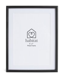 """Habitat Skinny Black Metal Picture Frame - 5x7"""""""