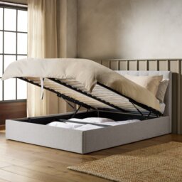 Argos Home Halstead Kingsize End Lift Ottoman Bed - Grey - thumbnail 2