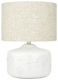 Pacific Flora Ceramic Small Table Lamp - White - thumbnail 2