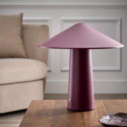 Habitat Kiro Rechargeable LED Touch Table Lamp - Burgundy - thumbnail 2