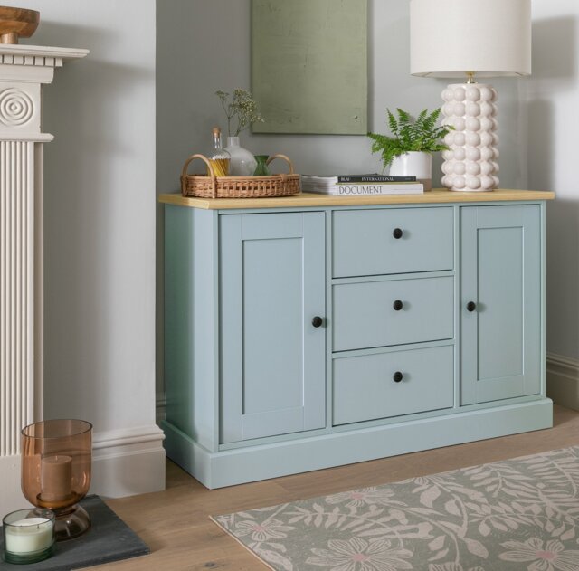 Argos Home Winchester Door Drawer Sideboard Reed Green by