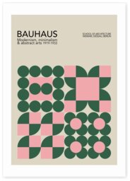East End Prints Pink Bauhaus Art Print - A3 - thumbnail 2