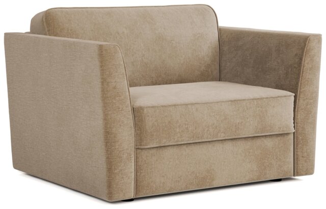 Jay-Be Elegance Fabric Cuddle Chair Sofa Bed - Stone - image 1