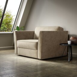 Jay-Be Elegance Fabric Cuddle Chair Sofa Bed - Stone - thumbnail 2