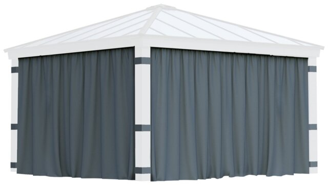 Palram Canopia Dallas 4 Piece Gazebo Curtain Set 14 x 14ft - image 1