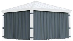 Palram Canopia Dallas 4 Piece Gazebo Curtain Set 14 x 14ft - thumbnail 1