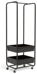 Habitat Lorelei Single 2 Drawer Clothes Rail - Black - thumbnail 2