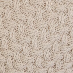 Habitat Plain Knitted Cushion - Natural - 50x50cm - thumbnail 2