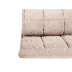 Habitat Velvet Quilted Bedspread - Beige - 200x150cm - thumbnail 2