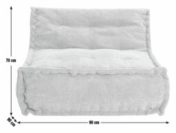 Habitat Estelle Quilted Bean Bag - Green - thumbnail 2