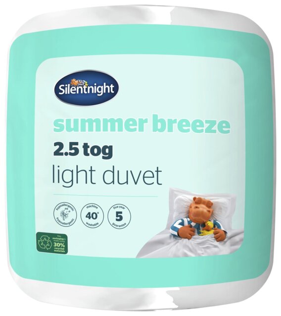 Silentnight Summer Breeze 2.5 Tog Duvet - Single - image 1