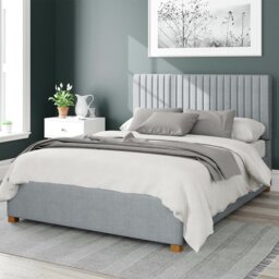 Aspire Grant Weave Double Ottoman Bedframe - Sky Blue - thumbnail 1