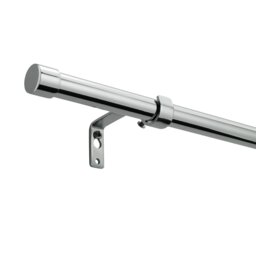 Argos Home Chrome Extendable Curtain Pole - 120cm - 210cm - thumbnail 2