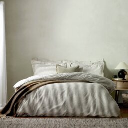 Yard Hebden Cotton Stripe Mole Bedding Set - Double - thumbnail 1