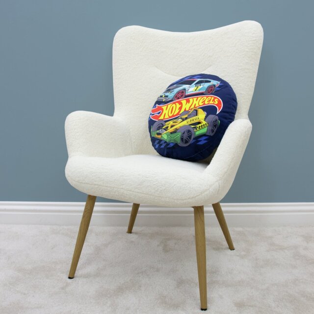 Hot Wheels Motorway Shaped Cushion Blue - 40cm - image 1