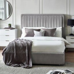 Julian Bowen Savannah 1 Drawer Kingsize Storage Bed - Grey - thumbnail 2