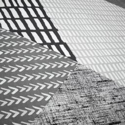 Catherine Lansfield Geo Grey & White Bedding Set - Single - thumbnail 2
