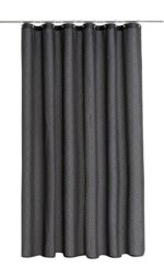 Argos Home Weave Shower Curtain - Black - thumbnail 2