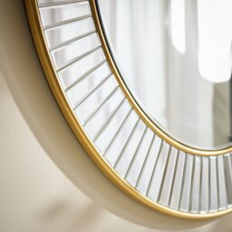 Argos Home Gold Mosaic Round Wall Mirror - 80x80cm - thumbnail 2